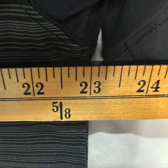 Mercedes-Benz Golf Polo Shirt Striped Logo Short Sleeve Athletic Black Size L - Picture 4 of 5